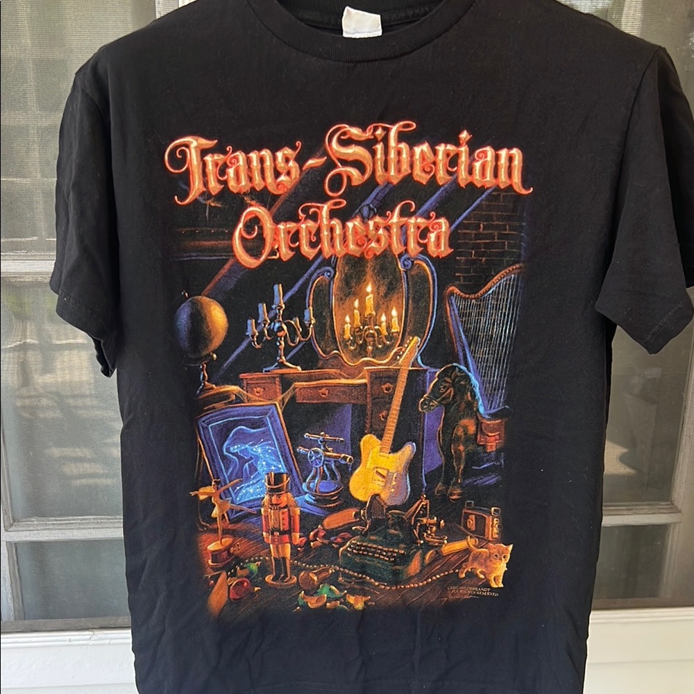Trans-Siberian Orchestra Black Graphic T-Shirt from 2014/2015 Concert Tour